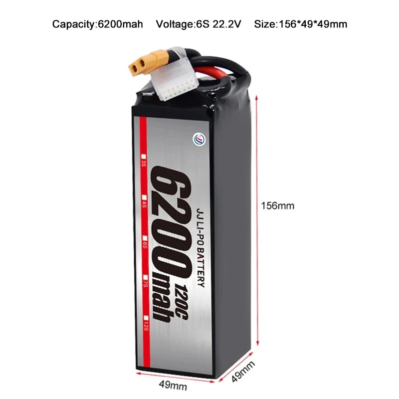 6s 22.2V 6200mAh TPlug Battery – Unleash Your Drone's Power!